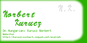 norbert kurucz business card